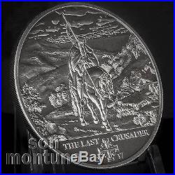 10th Crusade THE LAST CRUSADER Silver Coin 2017 Cook Islands Peter I Alexandrian
