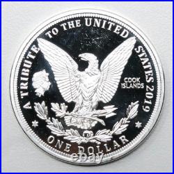 10x Cook Islands Proof Morgan Dollar $1 Clad Coins 30239