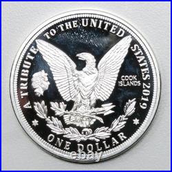 10x Cook Islands Proof Morgan Dollar $1 Clad Coins 30239