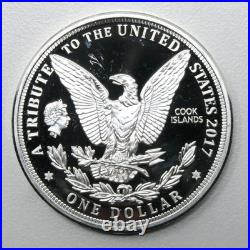 10x Cook Islands Proof Morgan Dollar $1 Clad Coins 30239