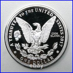 10x Cook Islands Proof Morgan Dollar $1 Clad Coins 30239