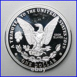 10x Cook Islands Proof Morgan Dollar $1 Clad Coins 30239