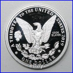 10x Cook Islands Proof Morgan Dollar $1 Clad Coins 30239
