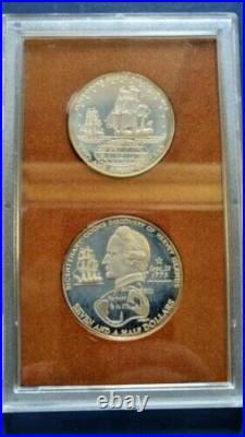 1973 COOK ISLANDS Proof 9 Coins Mint Set with two Silver Coins