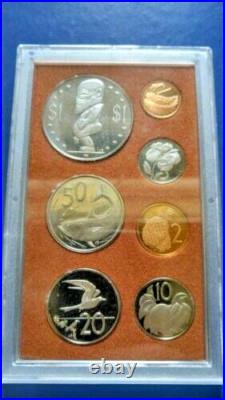1973 COOK ISLANDS Proof 9 Coins Mint Set with two Silver Coins