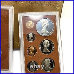 1973 Captain Cook Islands Queen Elizabeth Silver Coin Proof Set