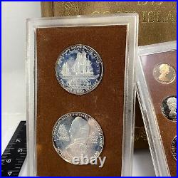 1973 Captain Cook Islands Queen Elizabeth Silver Coin Proof Set