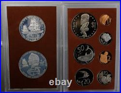 1973 Cook Islands 9 Coin Proof Set with. 925 1.8 oz ASW Includes the Dong Dollar