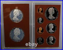 1973 Cook Islands 9 Coin Proof Set with. 925 1.8 oz ASW Includes the Dong Dollar