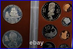1973 Cook Islands 9 Coin Proof Set with. 925 1.8 oz ASW Includes the Dong Dollar