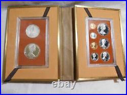1974 COOK ISLANDS Captain James Cook 2 Silver of 9 Coin Antique Proof Set