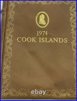 1974 Cook Island 7 Coin Proof Set with 2 Silver Commemorative Coins