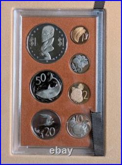 1974 Cook Islands 9 Coin Proof Set Silver Awesome Set