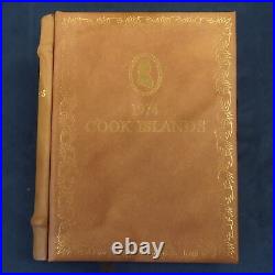 1974 Cook Islands 9 Coin Proof Set in Collectors Book Free Shipping USA