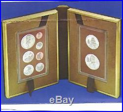 1974 Cook Islands 9 coin Proof Set with 2 SILVER Coins