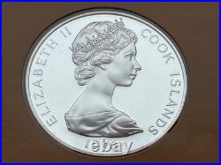 1976 Cook Islands Silver Proof Five 5 Dollars Coin
