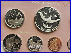 1977 Cook Islands Proof Silver Coin Set Franklin Mint