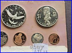 1977 Cook Islands Proof Silver Coin Set Franklin Mint