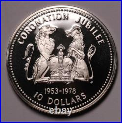 1978 Cook Islands 10 Dollars $10 QEII KM#21 Proof Coin, 0.82oz Silver GEM