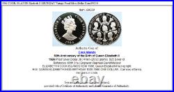 1986 COOK ISLANDS Elizabeth II BIRTHDAY Vintage Proof Silver Dollar Coin i99030