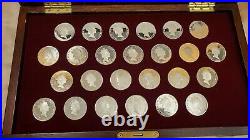 1988 Cook Islands The Coins Of Great Explorers Silver Coin Set & Key Rare