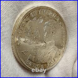 1993 Cook Islands $50.925 Silver America 1492-1992 José de San Martín