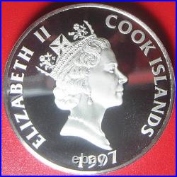 1997 COOK ISLANDS $50 DOLLARS 2 CENTURY CHINESE PAPERMAKER 1 Oz PROOF SILVER
