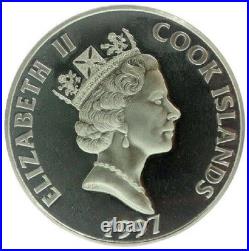 1997 COOK ISLANDS $50 DOLLARS 2 CENTURY CHINESE PAPERMAKER 1 Oz PROOF SILVER