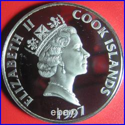 1997 Cook Islands $20 Proof. 95 Oz Silver Dark Ages Europe Monk Writing Rarecoin
