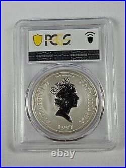 1997 Cook Islands Silver One Dollar Death of Princess Diana PCGS MS 69 TONED