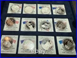 1997 national park wild life preservation PROOF coins SILVER Cook Islands 120gr