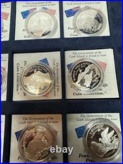 1997 national park wild life preservation PROOF coins SILVER Cook Islands 120gr
