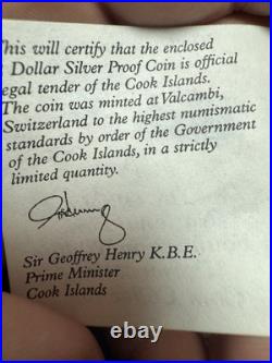 1997 national park wild life preservation PROOF coins SILVER Cook Islands 120gr