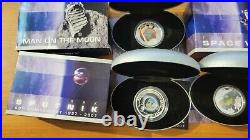 1$ Cook Islands 1oz. 999 Silver Coin Serie EARTH SPACE lot of 4 coins