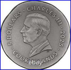 1 Oz Silver Coin 2025 Cook Islands Numismatic Icons Leon Antiqued High Relief 1 Oz Silver Coin 2025 Cook Islands Numismatic Icons Leon Antiqued High Relief