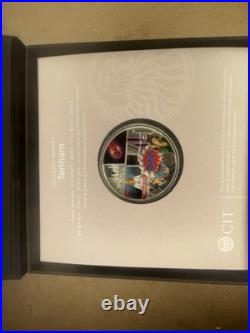 1 Oz Silver Tenham Meteorite, Real Meteorite In Coin. 2023 Cooks Island