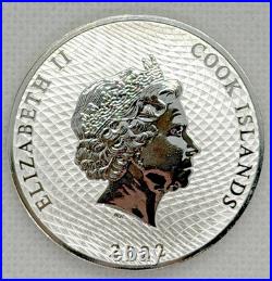 1 oz. 999 Fine Silver 2022 $1 Cook Island- HMS Bounty Ship Coin