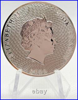 1 oz. 999 Fine Silver 2022 $1 Cook Island- HMS Bounty Ship Coin