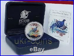 2001 Cook Islands Taiwan Bird 1 Oz Silver Color Coin Pheasant Asian Wildlife WWF