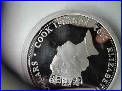 2002 cook islands 60th anniver battle of coral sea 10oz Silver Coin no Coa Box