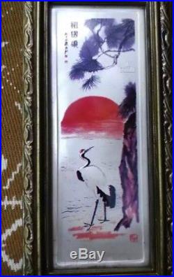2004 2pc cook islands 2nd issue chinese ink painting qi baishi silver coin set