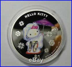 2004 Cook Islands Hello Kitty $1 Silver Proof Coin