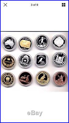 2005 06 cook islands 12pc australia historical stones coinage silver coin set