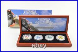 2006 Cook Islands $2 1 Oz Silver Colored Prooflike Coins 4 Coin Set 9435
