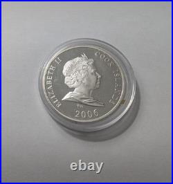 2006 Cook Islands US Liberty Statue Monument Fine Silver 1 Oz Coin #4155/5000 3D