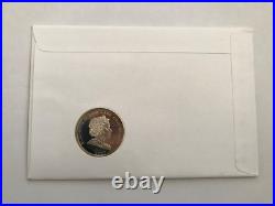 2007 COOK ISLANDS Coin Silver Proof Diamond Wedding Five 5 Dollars FDC