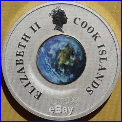 2007 Cook Islands First Earth Artificial Satellite Sputnik 1 Oz Color Coin Space