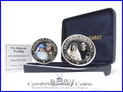 2007 Silver Proof Queen Elizabeth Prince Philip $5 Dollar Coins COA Cook Islands