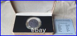 2008 Cook Island $50 Tales of Caribbean 5 oz Fine Silver Black Pearl Mintage 500
