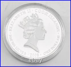 2008 Cook Islands 1oz 999 Silver One Dollar WW1 Armistice Signed Coloured Proof